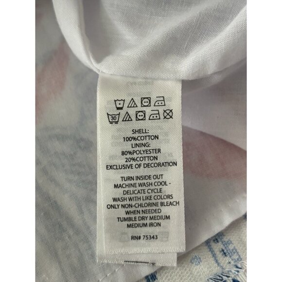 TOMMY BAHAMA Kids Girls Lobster Coral Print Shift Tank Dress Size US 7 - Picture 7 of 8